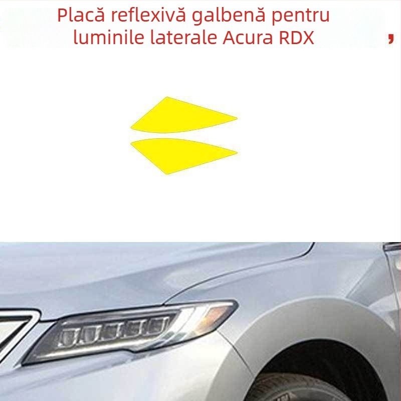 Sticker pentru hub-ul roții - Oțel inoxidabil, Model desen animat, Personalizabil, Montaj cu ventuză, Acura RDX