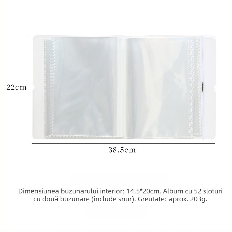 Album foto cu copertă PP, 26 de pagini, imprimare siglă, personalizare disponibilă