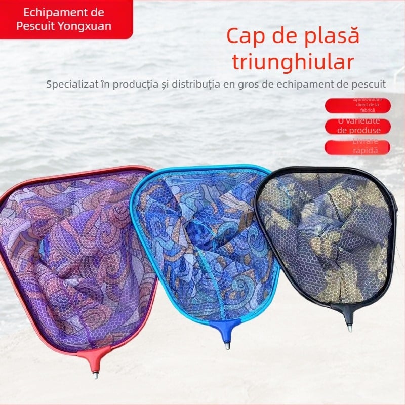 Capă triunghiulară pentru plasă din aliaj de aluminiu, detașabilă, pentru plasă de pescuit (35/40/45)