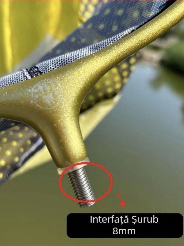 Capă de plasă de pescuit din fibră de carbon, design profund și solid, fără cârlige