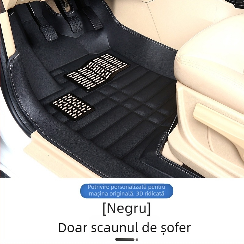 Covorașe de podea auto Baojun 730, pentru 7 locuri, acoperire completă, PVC, tălpi din piele, fără logo