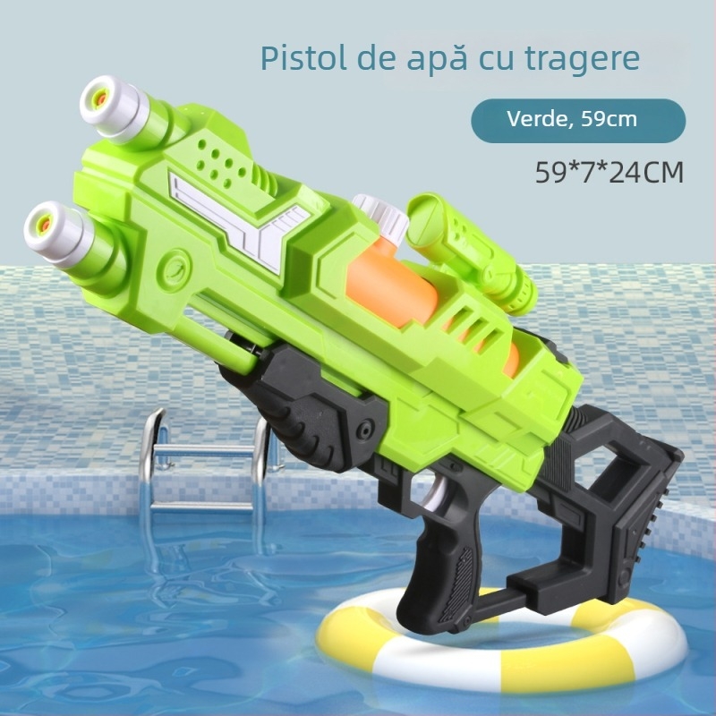 Pistol de apă Gatling din plastic pentru copii 4–6 ani, model 062, certificat 3C