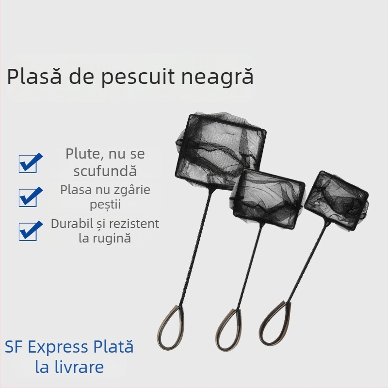 Plasă pentru acvariu pentru pești — Ruisheng; materiale: particule din PVC cauciuc; fir de oțel galvanizat; plasă poliesterică