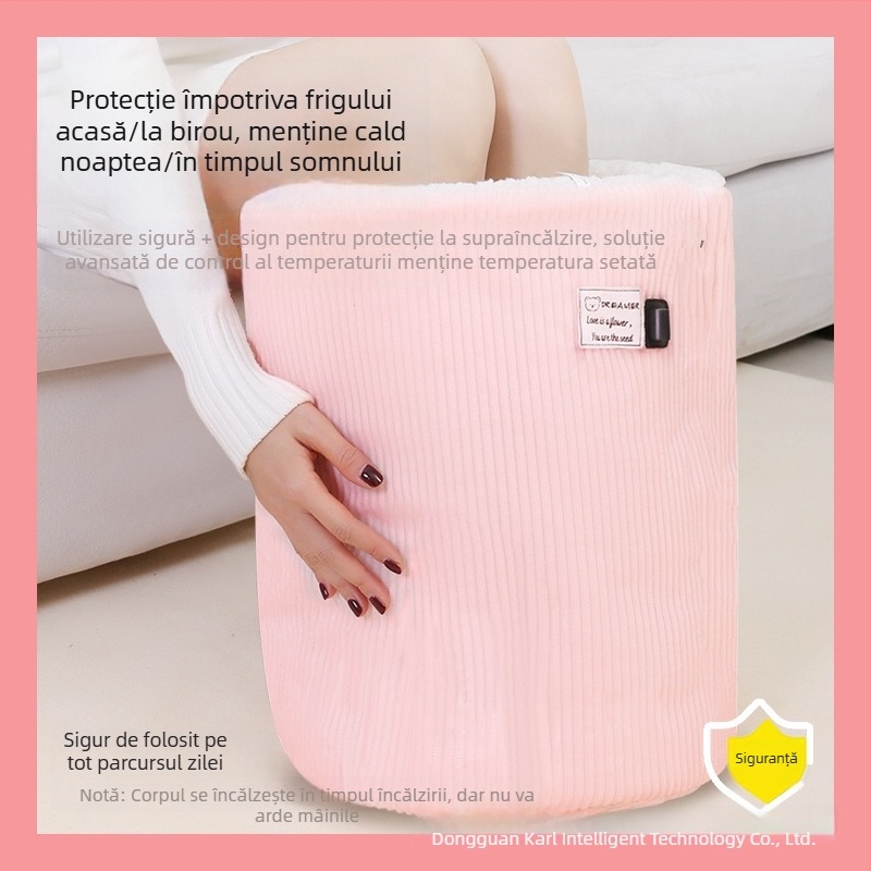 Papuci de încălzire Xiangfutang, unisex, cu încălzire multipunct, USB, partea superioară din țesătură, talpă