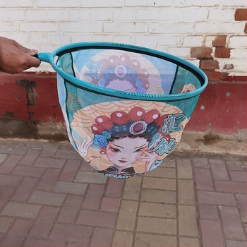 Capă de plasă de pescuit din aliaj de aluminiu cu design anti-sări (Material: aliaj de aluminiu; Tip: capă de plasă; Funcție: anti-sări)