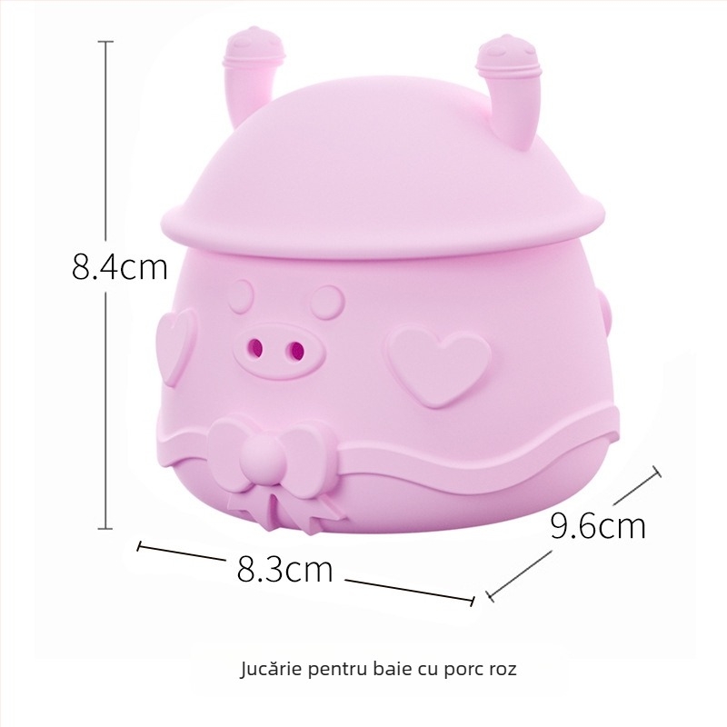 Set de jucării de baie din silicon, masticabile, pentru bebeluți și copii mici – jocuri cu apă pentru dezvoltarea coordonării mână-ochi