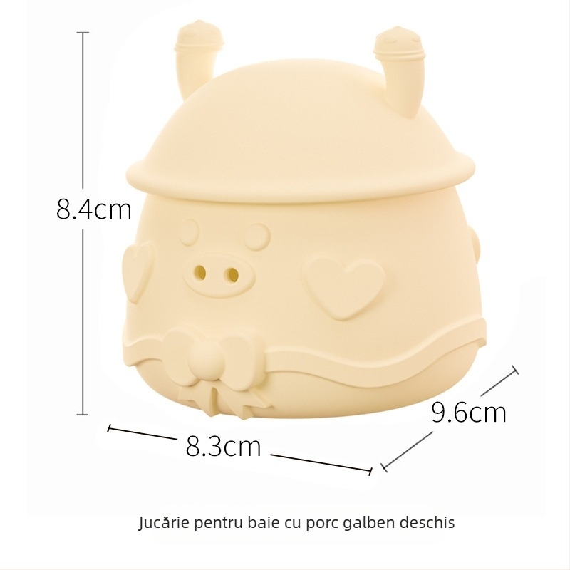 Set de jucării de baie din silicon, masticabile, pentru bebeluți și copii mici – jocuri cu apă pentru dezvoltarea coordonării mână-ochi