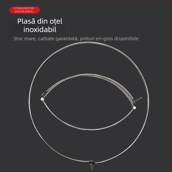 Cap de plasă de pescuit pliabil din oțel inoxidabil cu inel – accesoriu de plasă pentru utilizare grea (Număr de produs: Fishing Net Head; Material plasă: Altul; Capacitate de încărcare: Altul; Adâncime: Altul)