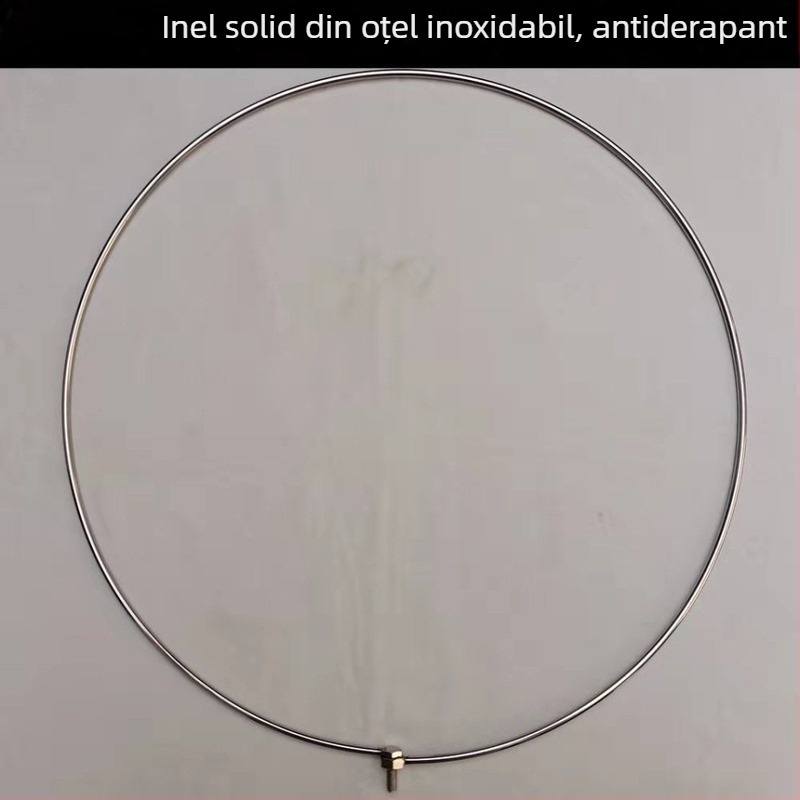 Cap de plasă de pescuit pliabil din oțel inoxidabil cu inel – accesoriu de plasă pentru utilizare grea (Număr de produs: Fishing Net Head; Material plasă: Altul; Capacitate de încărcare: Altul; Adâncime: Altul)