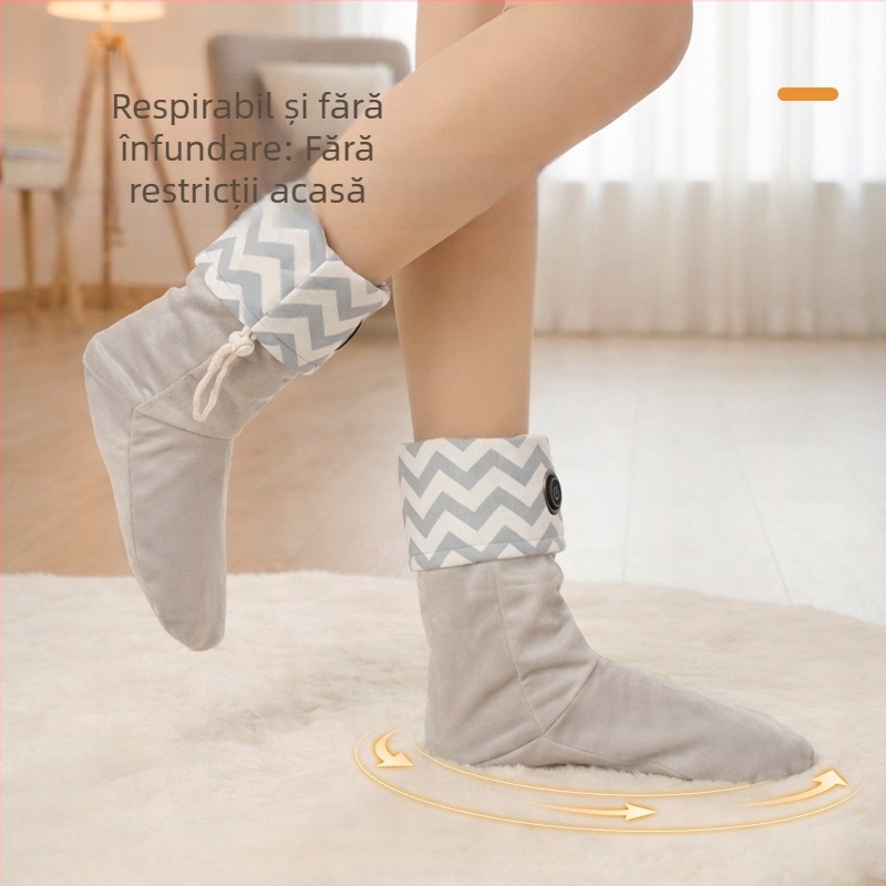 Șosete încălzite electrice USB, purtabile, 5V, 10W