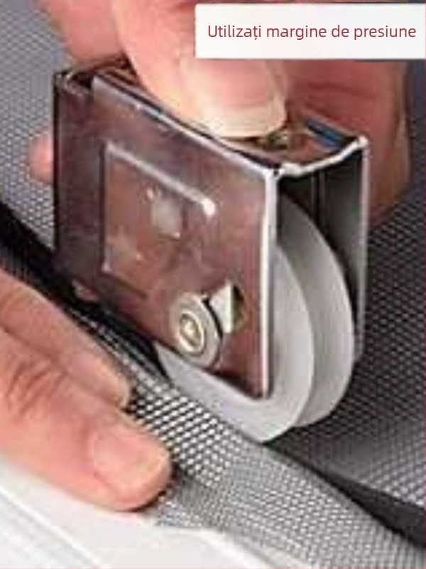 Bandă etanșare pentru plasă de geam anti țânțari, cauciuc gol, 4–6 mm, cu role de presiune