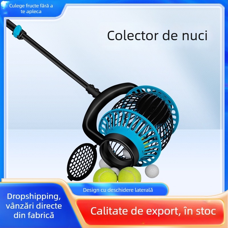 Ridicător de mingi pentru tenis de masă, lungime telescopic reglabilă, construcție din oțel, 1 kg, Feng Yida