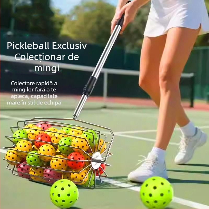 Picker pentru mingi de tenis de masă – retractabil, portabil, din oțel inoxidabil, Hasego