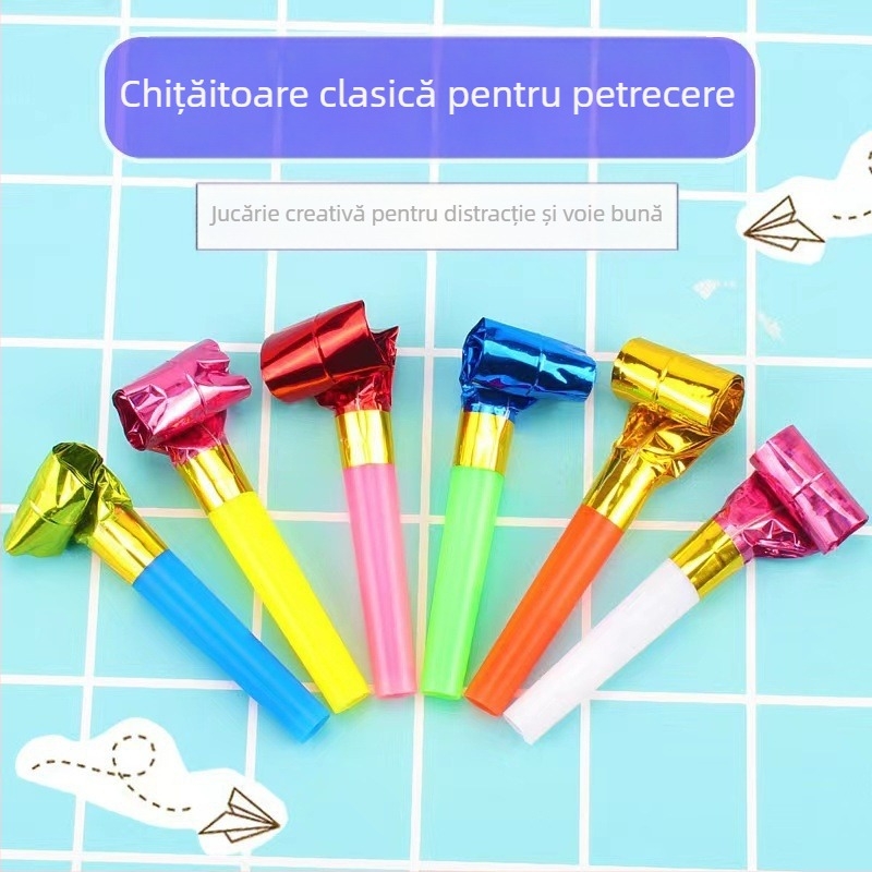 Fluier de dragon - Jucărie din plastic, realizată manual, Brand Wanjin, Cod 68542