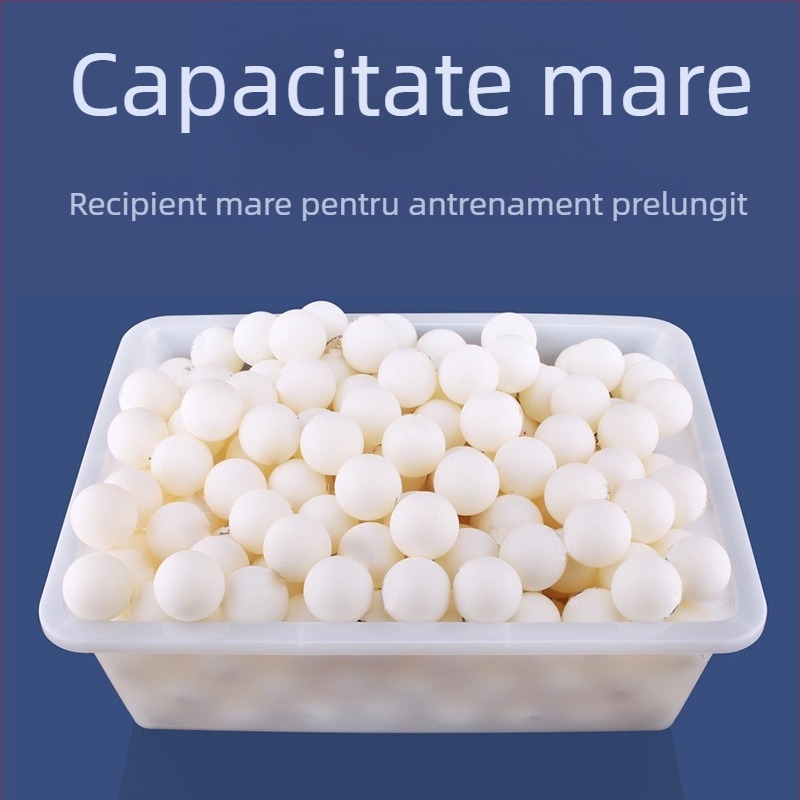 KOKUTAKU Mașină de adunat mingi pentru tenis de masă – portabilă, bazin detașabil pentru mingi, capacitate 200–300 mingi, greutate 3 kg