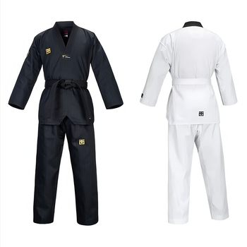 Uniformă Taekwondo pentru copii și adulți, pentru antrenament și competiție, țesătură din amestec de bumbac cu poliester