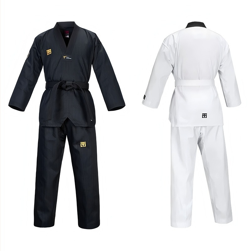 Uniformă Taekwondo pentru copii și adulți, pentru antrenament și competiție, țesătură din amestec de bumbac cu poliester