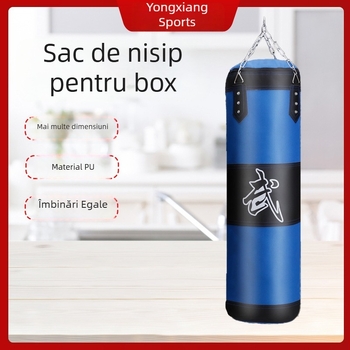 Sac de box, tip suspensie, 10 kg, din pânză canvas, pentru fitness și arte marțiale