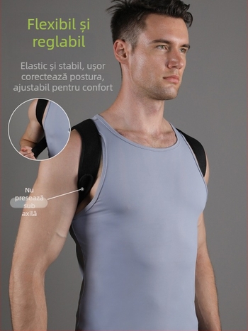 JINGBA Centură de corecție a posturii – pentru adulți și copii, suport universal pentru spate în sport și fitness, material din nylon