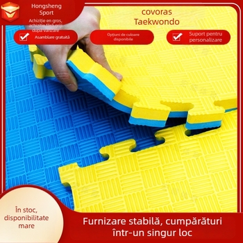 Covor de podea Taekwondo din spumă EVA, cu plăci interconectate, antiderapant și absorbant de șoc pentru arte marțiale și sală de sport