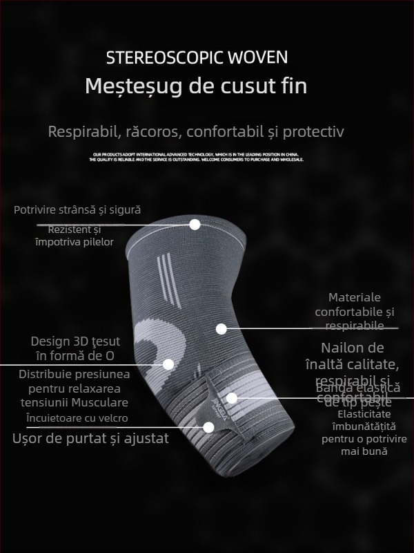 Protecție pentru cot pentru sporturi – Nailon, Protecție pentru cot, Potrivit pentru baschet, haltere, box, Ambalaj 200 buc