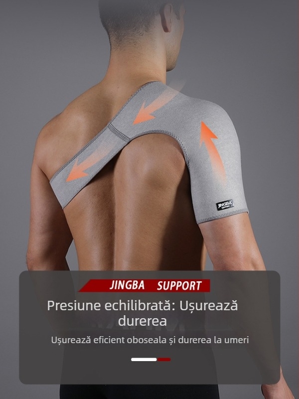 Protecție pentru umăr din neopren, reglabilă, pentru adulți; potrivită pentru baschet, haltere, fotbal, tenis, box și alte sporturi.