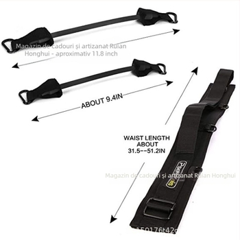 Kit de antrenament pentru picioare luting cu funie elastică și bandă de rezistență pentru genuflexiuni și lovituri explozive