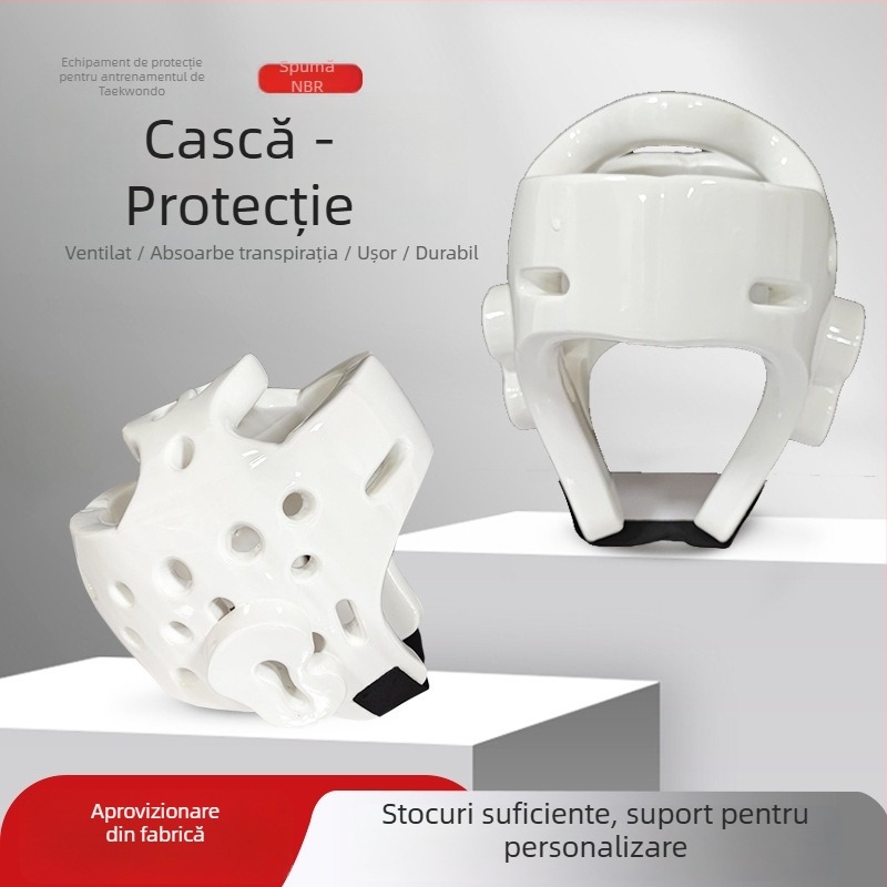 Protector pentru cap Taekwondo Lin Hong, cască din burete, pentru box și Sanda, protecție pentru cap