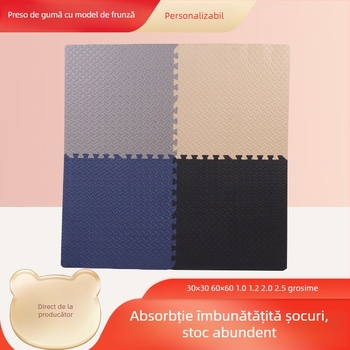 Covor din spumă EVA pentru taekwondo, pătrat, model frunze, plăci interconectate, personalizare disponibilă