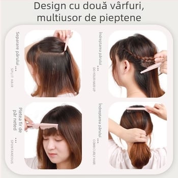 Pengyi Pieptene pliabil cu dinți dens – rășină, Nr. produs HPL, portabil pentru acasă și călătorii