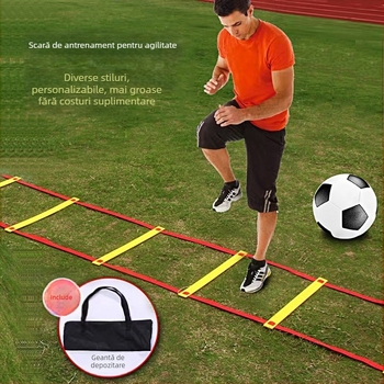 Scară agilă pentru antrenament – material PP, procesare personalizată, dispozitiv de antrenament pentru fotbal