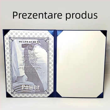 Youzhe Hârtie 5k Carte – Carcasă Protectoare pentru Rang Taekwondo cu Acoperire Ștanțată la Cald pentru Certificatul Onorific al Centurii Negre