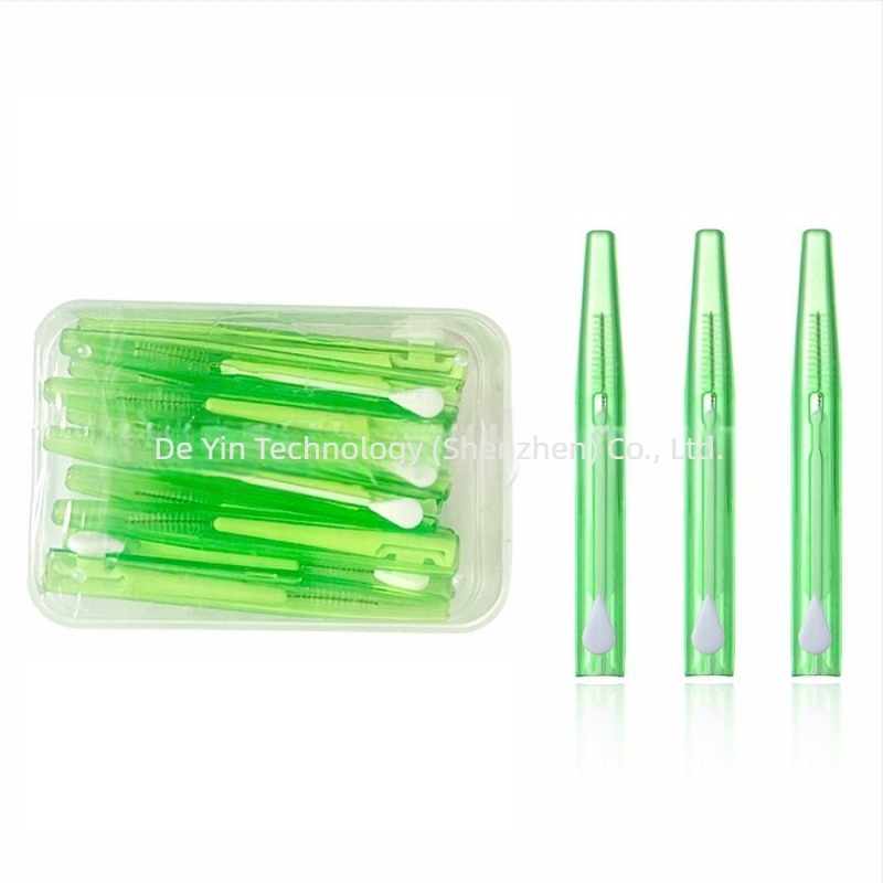 Perie interdentală pentru aparatele ortodontice, design push-pull drept, 30 buc./cutie, model 52012