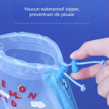 Huse pentru cizme de ploaie pentru copii, impermeabile, antiderapante, rezistente la uzură, unisex (Brand: Lemon Baby; Material: Polyester; Origine: Jiaxing; Nr. articol LK2231023)