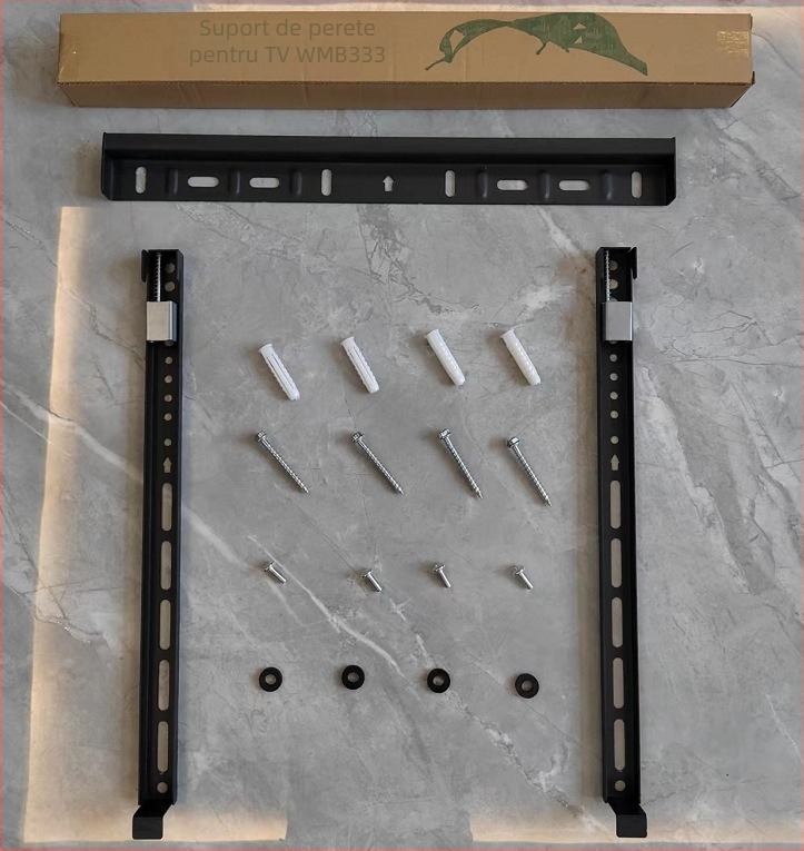 Suport de perete pentru TV cu ecran plat, model B333, oțel laminat la rece, 1 kg, New Vision Beauty