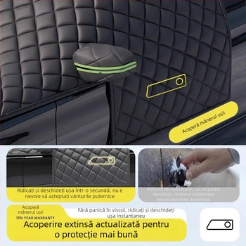 Acoperire pentru parbrizul din fața mașinii - Anti-îngheț, Protecție împotriva zăpezii, Umbrire de iarnă - Material Oxford