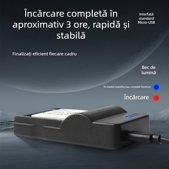 Încărcător USB NB-6L pentru bateriile Canon IXUS (modele 310, 300HS, 210, 95IS, 85, SX240)