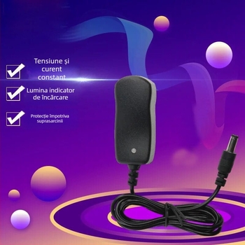 Încărcător Li-Ion pentru baterii 18650/26650, intrare 110-220V, ieșire 4.2V, curent de încărcare 500 mA, universal pentru frontale