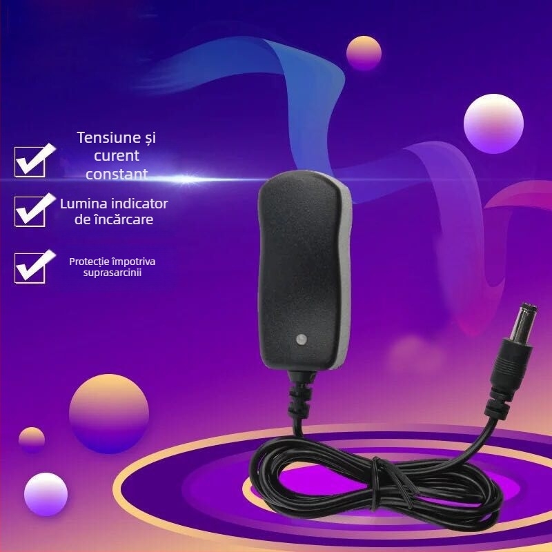 Încărcător Li-Ion pentru baterii 18650/26650, intrare 110-220V, ieșire 4.2V, curent de încărcare 500 mA, universal pentru frontale