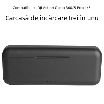Act5 Încărcător staționar cu 3 porturi Type-C pentru bateriile DJI Action 3/4/5 Pro/6 Osmo Action