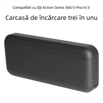 Act5 Încărcător staționar cu 3 porturi Type-C pentru bateriile DJI Action 3/4/5 Pro/6 Osmo Action
