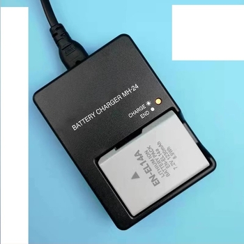 MH-24 EN-EL14 Încărcător pentru baterii Li-ion EN-EL14/EL14a, pentru Nikon D3100 și D3200