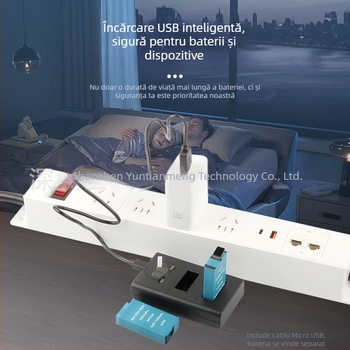 RINGTEAM NP-W126 încărcător docking pentru Fuji XT3 – Micro USB/Type-C, compatibil cu Fuji XT3