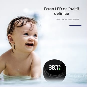 Termometru de baie reîncărcabil, măsurare inteligentă a temperaturii acasă, pentru baie de bebeluți și nou-născuți, potrivit pentru acvariu