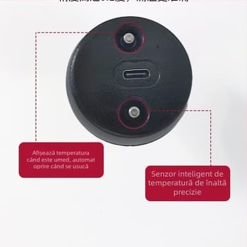 Termometru de baie reîncărcabil, măsurare inteligentă a temperaturii acasă, pentru baie de bebeluți și nou-născuți, potrivit pentru acvariu