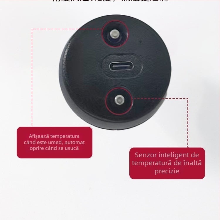 Termometru de baie reîncărcabil, măsurare inteligentă a temperaturii acasă, pentru baie de bebeluți și nou-născuți, potrivit pentru acvariu