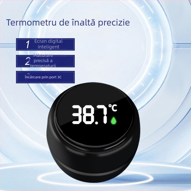 Termometru de baie reîncărcabil, măsurare inteligentă a temperaturii acasă, pentru baie de bebeluți și nou-născuți, potrivit pentru acvariu