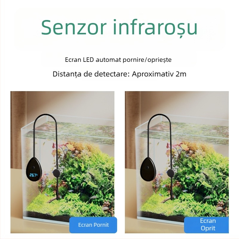 Termometru de apă din carcasa PC; măsoară temperatura apei; tip sondă de intrare; precizie ±0,1°C