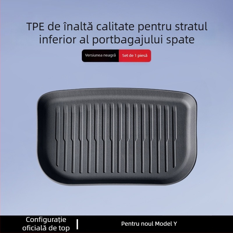 Covorașe pentru portbagaj Tesla Model 3/Y – față și spate, TPE, specifice modelului, fără logo