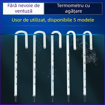 Termometru autocolant pentru acvariu și terariu de țestoase, sticlă, precizie înaltă